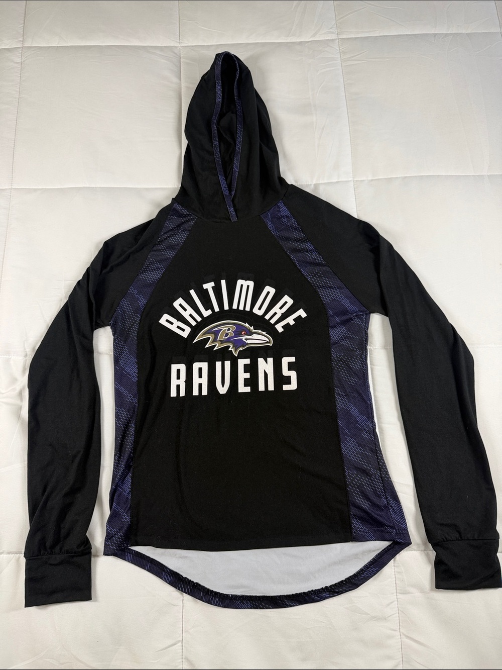 Baltimore Ravens Black & Purple Hooded Women's Sweatshirt